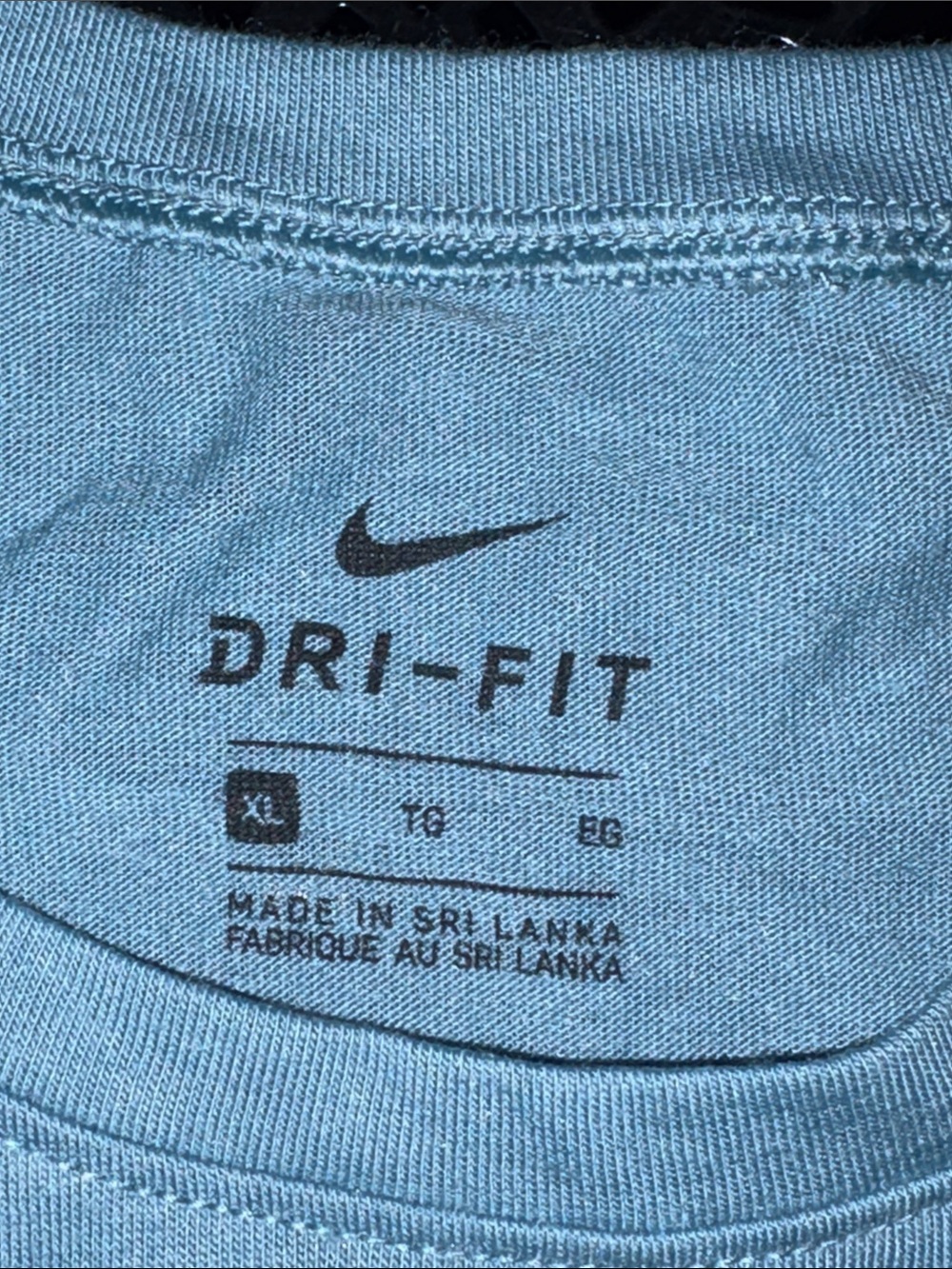 Nike dri fit tank top blue with white frizzles on the side extra large nice - Picture 5 of 11